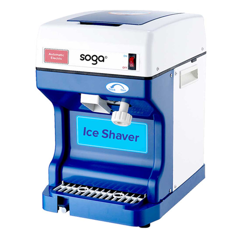 Electric Commercial Ice Shaver Stainless Steel 120KG/h 250W 80 Piece Hopper