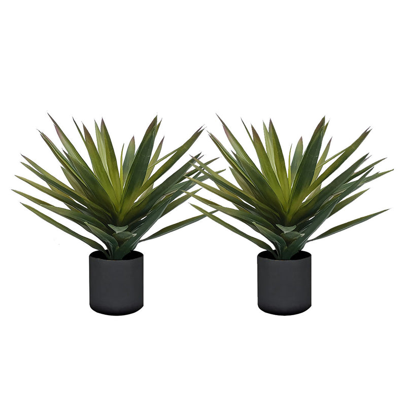 2X 45cm Yucca Artificial Plant Green Tabletop Polyurethane Home Office Decor