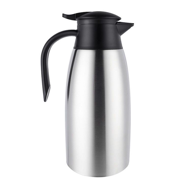 2.0L Stainless Steel Thermal Flask Triple Layer Insulated Vacuum Silver