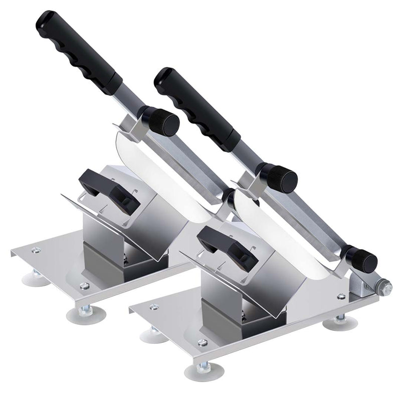 2X Manual Frozen Meat Slicer Commercial Grade 18/10 Stainless Steel 200MM Blade