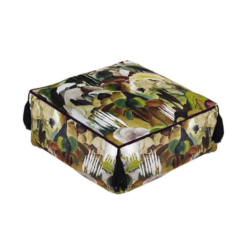50cm Polyester Fiber Floor Pouf Cushion Epp Particle Insert Multicolor