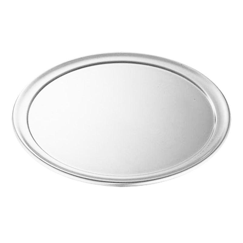 12 Inch Round Aluminum Steel Pizza Tray Oven Baking Pan Silver Dishwasher Safe
