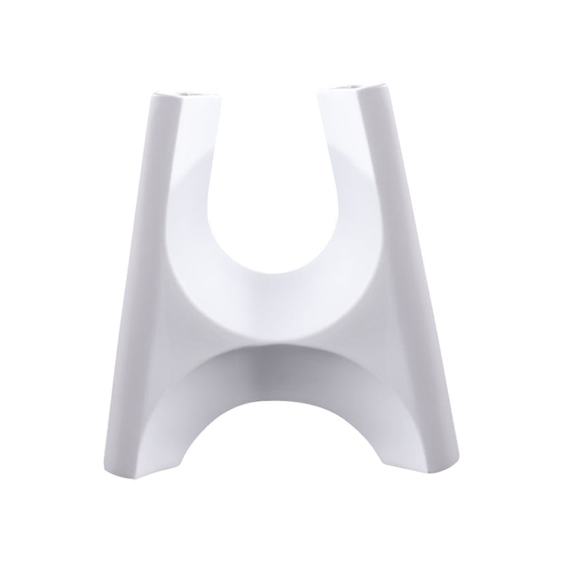 Ceramic Minimalist Bottle Holder Plant Pot Stand 31x32cm White