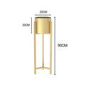 90cm Gold Metal Plant Stand with Pot Holder Indoor Corner Display Rack