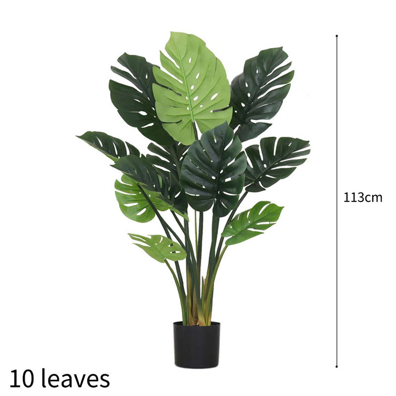 Artificial Potted Turtle Back Tree 113cm Realistic Indoor Plant Green