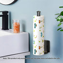 2X Black Aluminum Wall Mounted Kitchen Roll Holder Organizer Space Saver