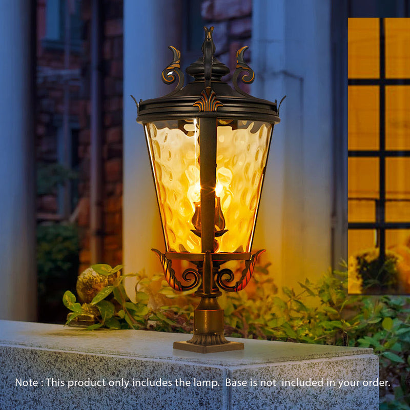 4X Vintage Lantern Wall Lamp Aluminum Glass 71.2cm Dark Brown Modern