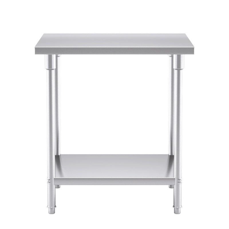 Commercial Stainless Steel Prep Work Bench Heavy Duty with Shelf 80x70x85cm