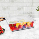 100mm Clear Gastronorm GN Pan Set of 4 With Lids Polycarbonate Food Tray