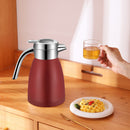 1.2L Stainless Steel Insulated Vacuum Flask Water Bottle Red Durable Spill-Proof