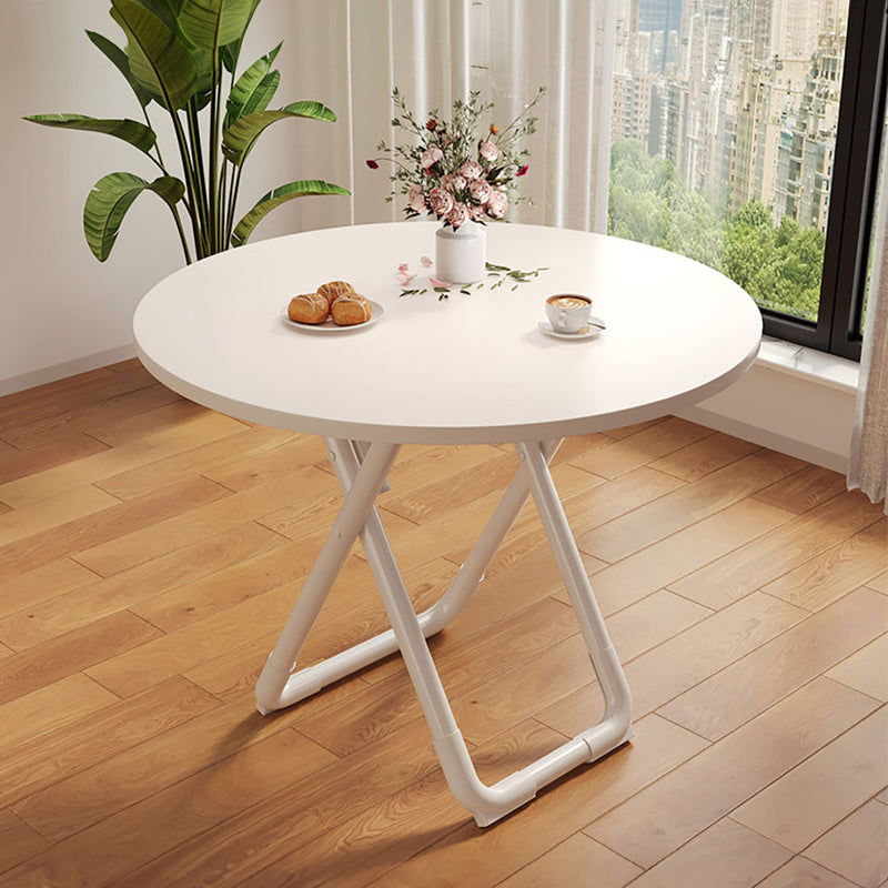 2X White Modern Minimalist Wood Table 80cm Versatile Durable Dining Decor