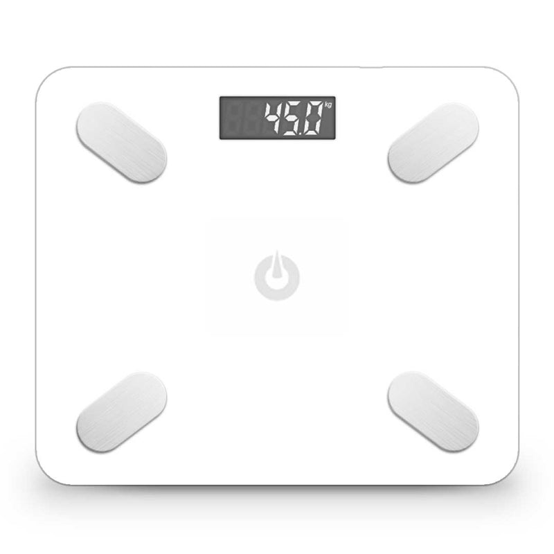 2X Wireless Bluetooth Body Fat Scale Bathroom Weighing Health Analyzer White