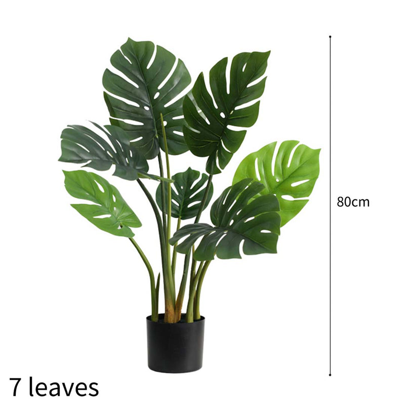 4X 80cm Artificial Potted Turtle Back Plant Faux Realistic Moss Indoor Decor
