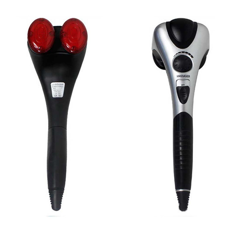 Deluxe Handheld Percussion Massager Soothing Heat Two Speeds Deep Tissue