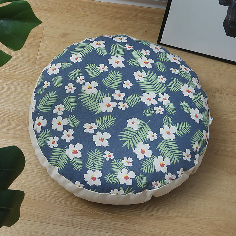 2X 53cm Soft Polyester Cotton Pouffed Cushion Epp Particle Insert Multicolor