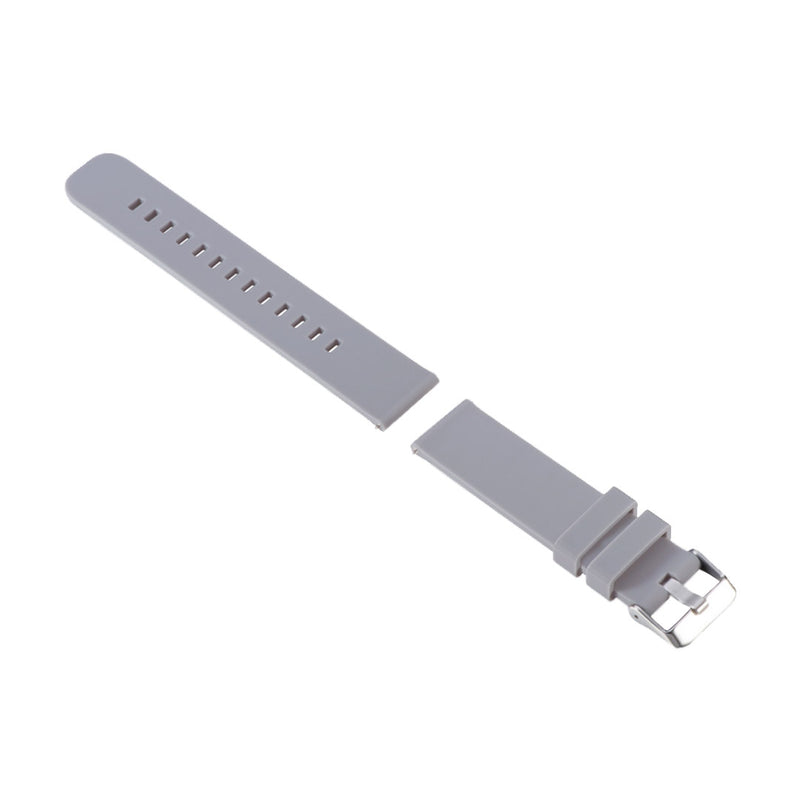 Silicone Replacement Watch Band Compatible Model P8 Waterproof Sweatproof Grey