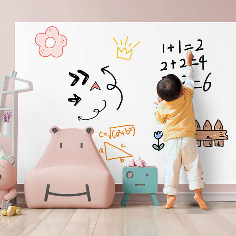 2X 120cm x 500cm Clear Dry Erase Adhesive Whiteboard Wall Sticker Transparent