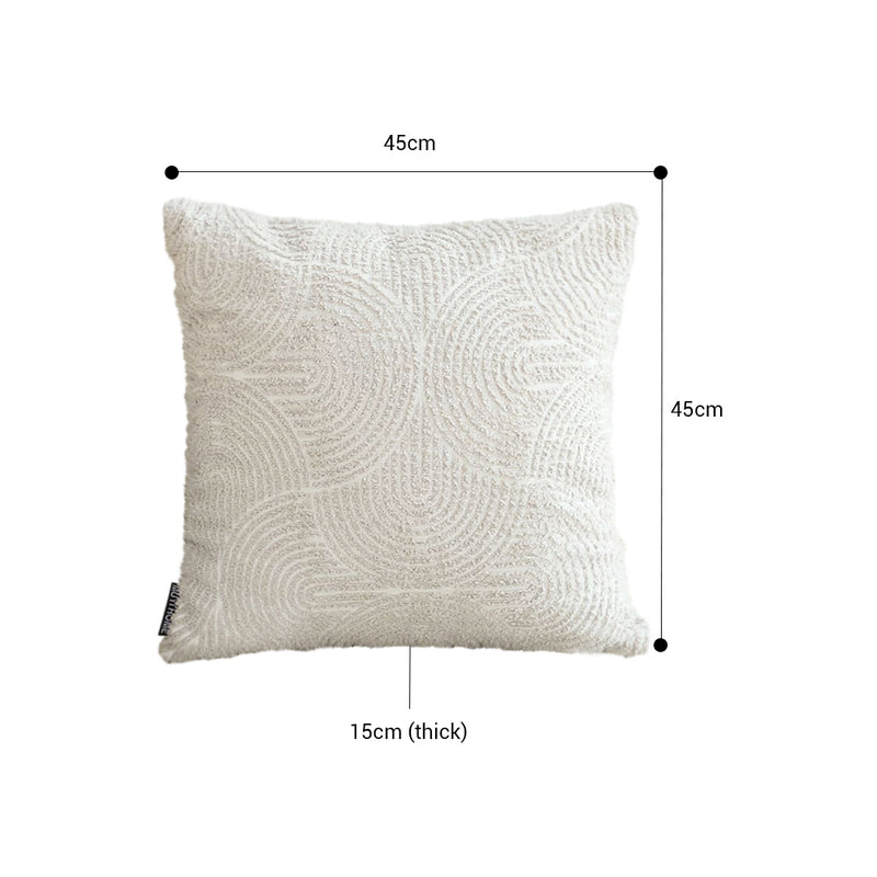 2X Gray Velvet Square Throw Pillows 45x45cm Plush 15cm Thick Decorative