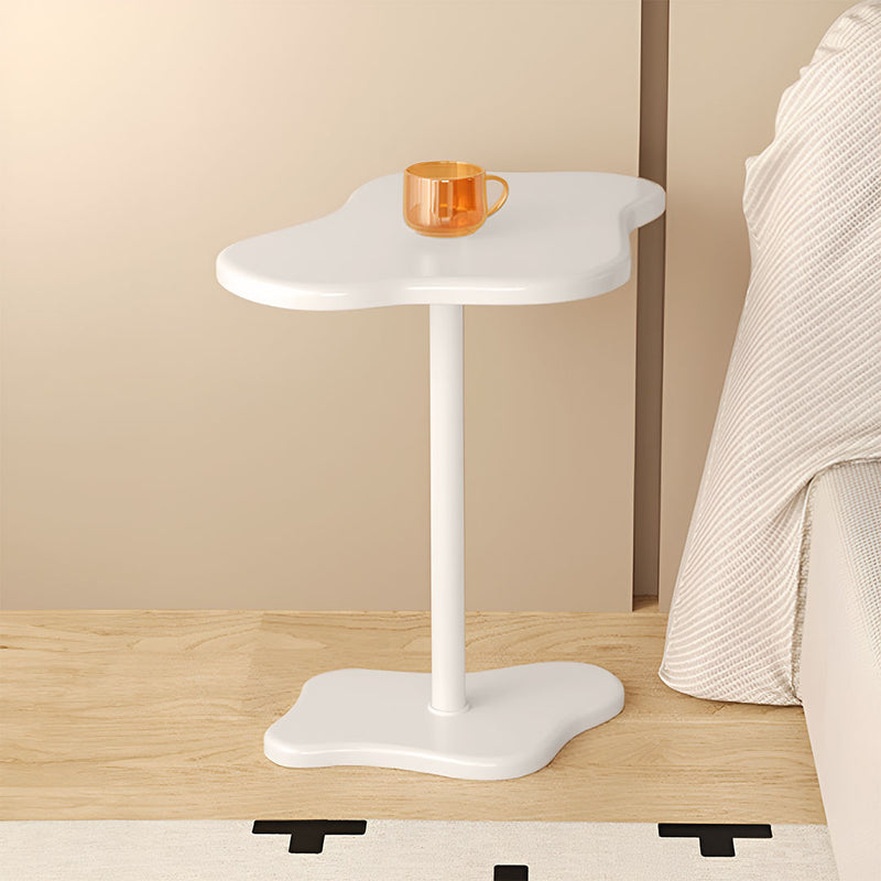 2X White Cloud Shaped Side Table Modern Minimalist Design Durable Accent 42x28cm