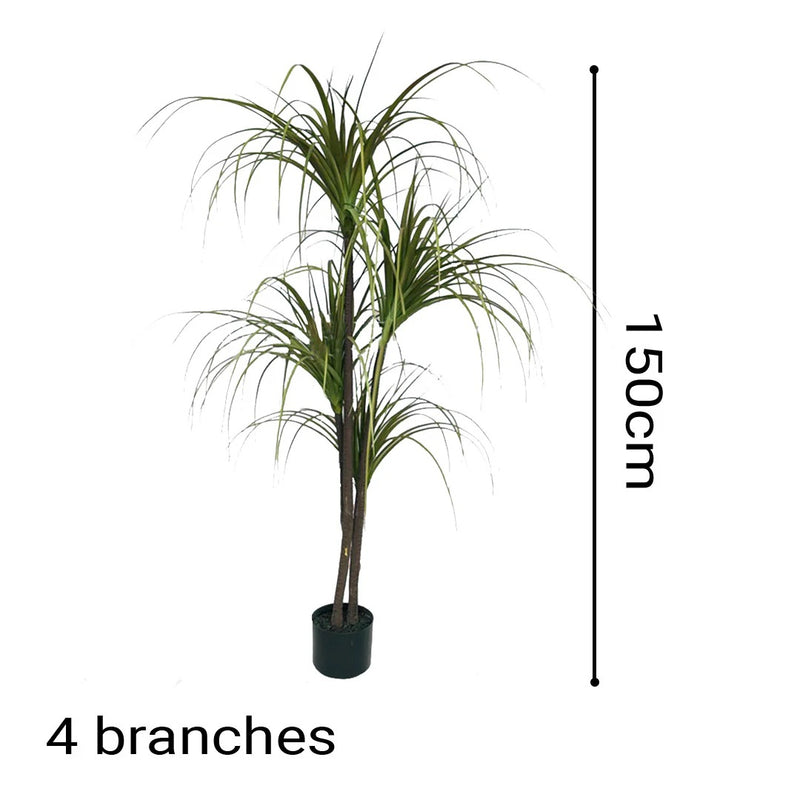 2X 150cm Faux Potted Polyscias Plant Polyurethane Green Realistic Indoor Outdoor
