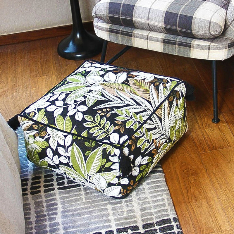 2X 50x50x25cm Polyester Fiber Pouf Cushion EPP Particle Inserts Multicolor