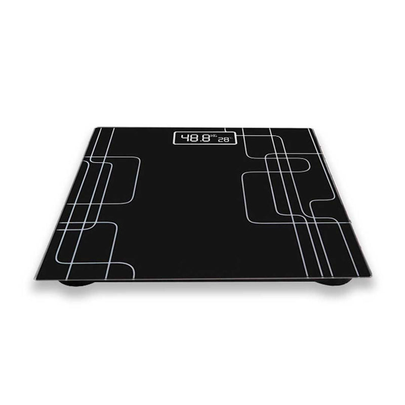 180kg Glass Talking Bathroom Scale Large Lcd Display Auto On Strain Gauge