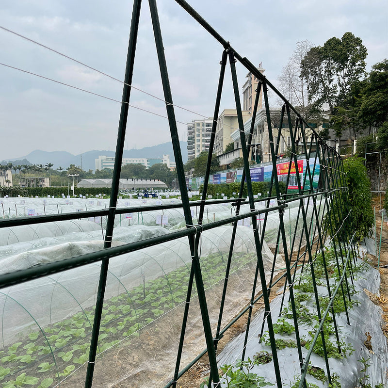 150X90cm Plant Frame Tube Trellis Adjustable Metal Pvc Garden Vine Support Green