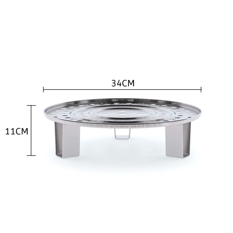 2X Steamer Rack Insert 34cm X 11cm Stainless Steel 18/10 Commercial Grade