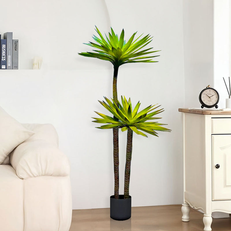 2X 150cm Yucca Artificial Tree Polyurethane Polyethylene Plastic Lifelike Green