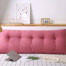 120cm Pink Triangular Wedge Pillow Polyester Headboard Backrest Decor Cushion