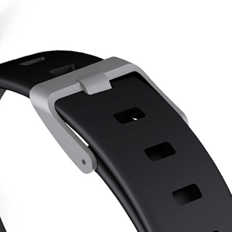 Smart Watch Strap Silicone Adjustable Replacement Band Waterproof Black