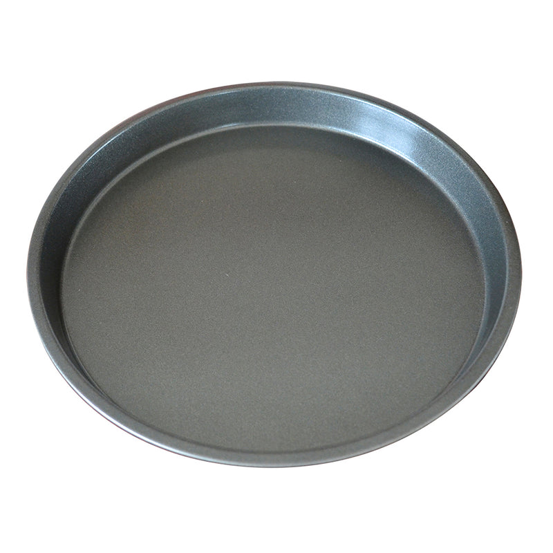 2X 7 Inch Black Steel Non Stick Pizza Tray Oven Baking Pan