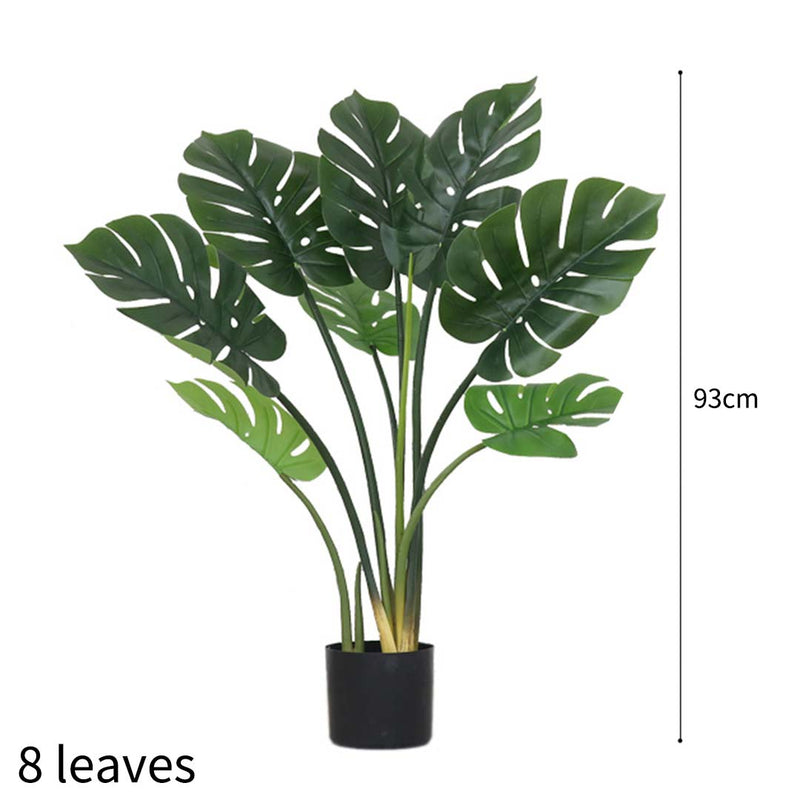 2X 93cm Indoor Artificial Turtle Back Plant With Pot Realistic Greenery Decor