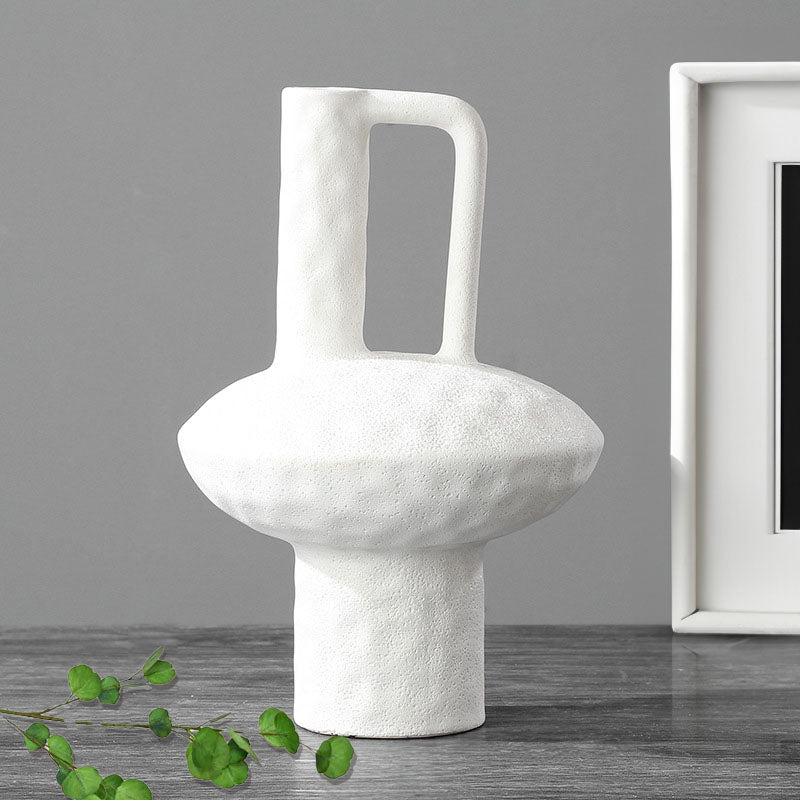 2X Ceramic Vase 20x30cm Contemporary Minimalist White Home Decor
