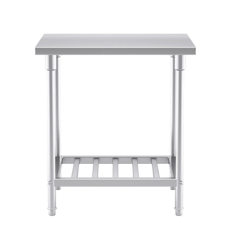 Commercial Stainless Steel Prep Work Bench 80x70x85cm Adjustable Bottom Shelf