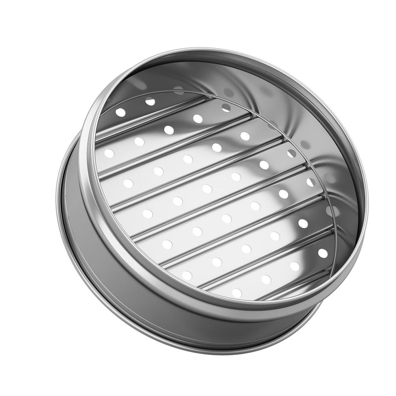 3 Tier Stainless Steel Steamer 25cm with Lid Polished Finish Easy Clean