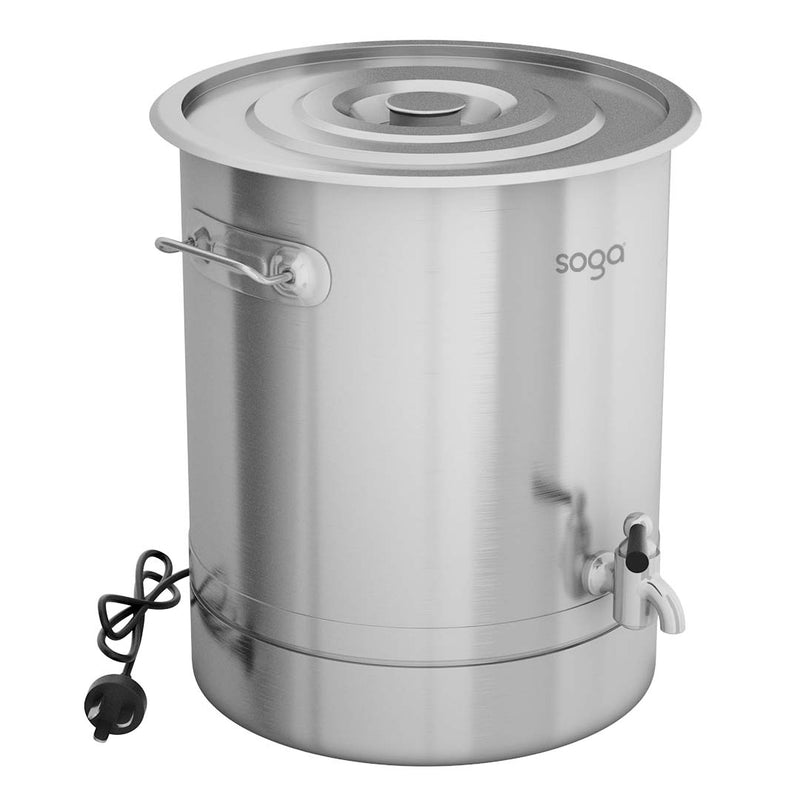 25L Stainless Steel Electric Urn 2200W Commercial Water Boiler Home Cooking