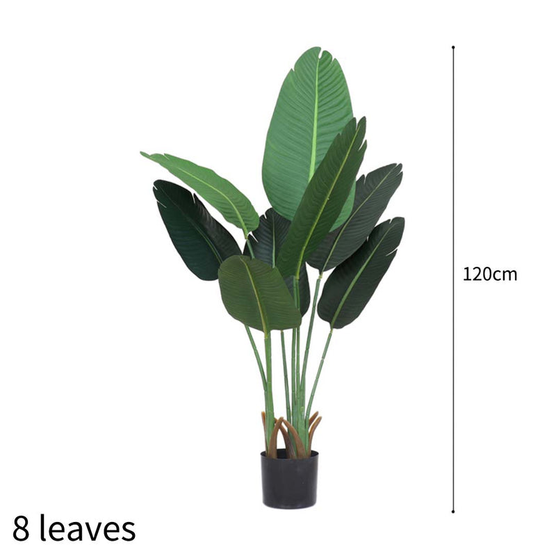 120cm Artificial Traveler Banana Plant Potted Realistic Green Indoor With Moss