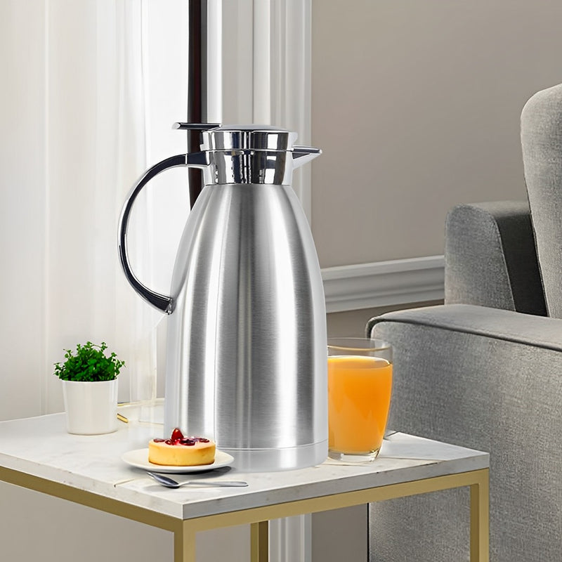 2X 1.8L Stainless Steel Insulated Vacuum Flask Jug Thermal Spill Proof Lid