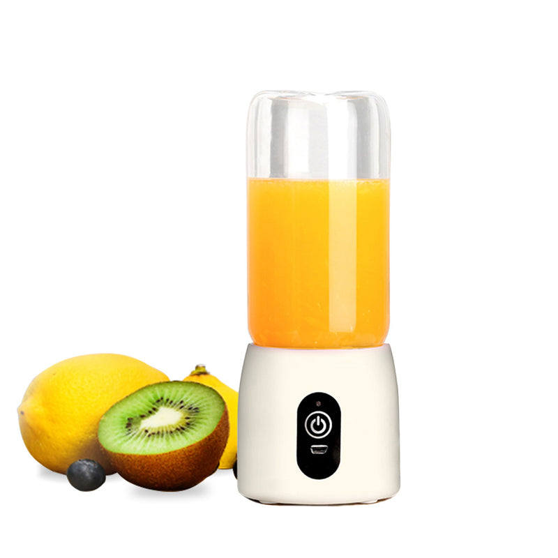 Mini Usb Rechargeable Glass Juicer Cup 8cm X 20cm Magnetic Safety White