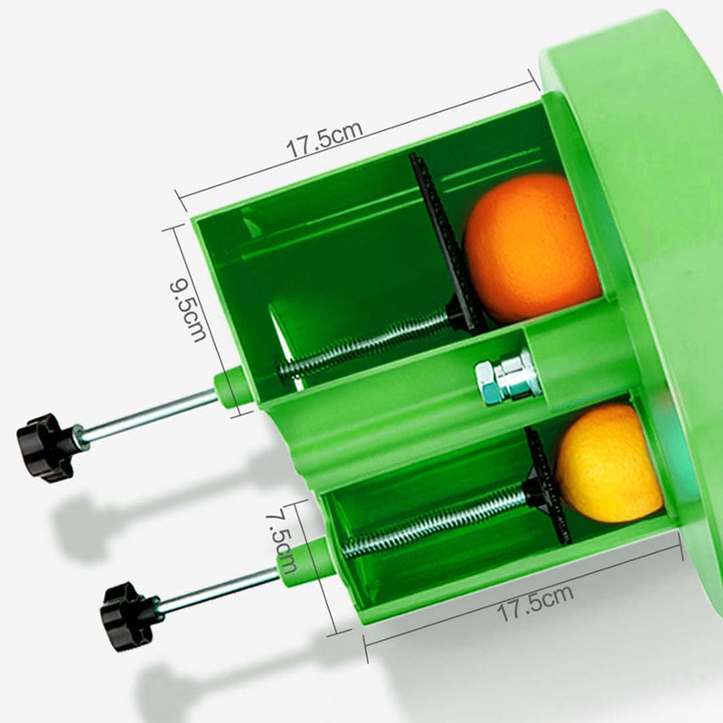 2X Manual Vegetable Fruit Slicer Cutter Adjustable Thickness Green Durable