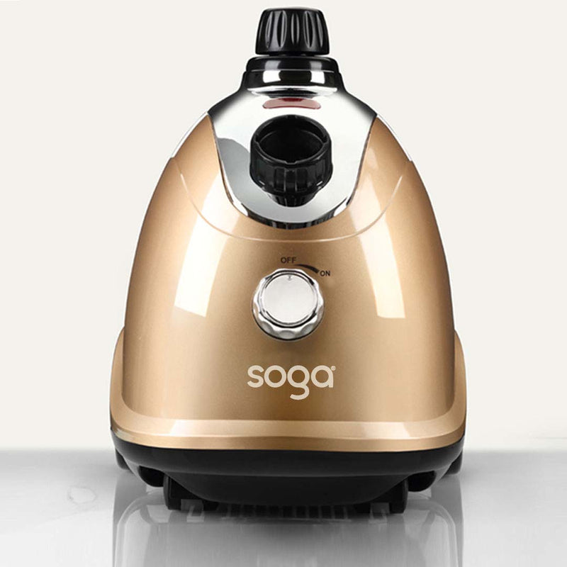 Portable Garment Steamer 1.8L Dual Heat 1800W Telescopic Pole Gold
