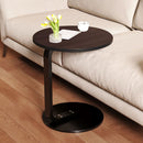 Wood Board Mini Side Table 50cm Movable Lightweight Black Frame Versatile Use