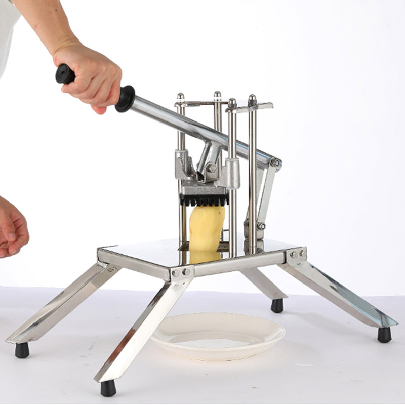 2X Commercial Potato Vegetable Cutter Stainless Steel 3 Blades Easy Clean