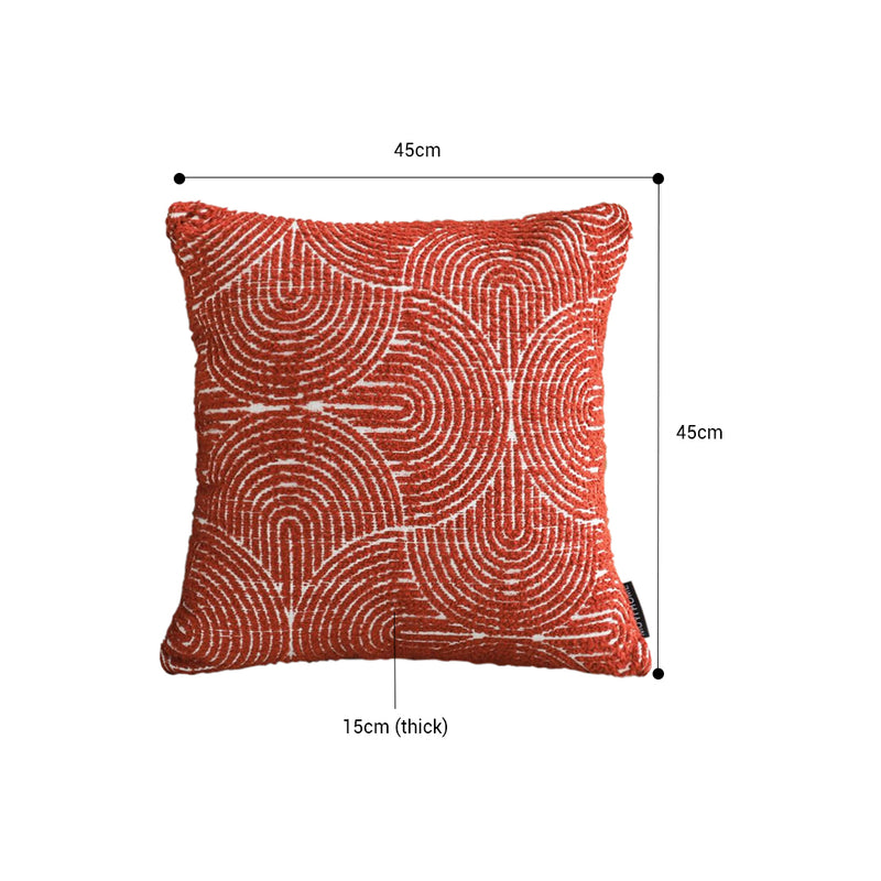 50Cm Red Velvet Oversized Lumbar Pillow Plush Indoor Outdoor Decorative Cushion
