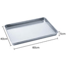 10X Aluminum Baking Pan 60*40*5cm Corrosion Resistant for Commercial Use