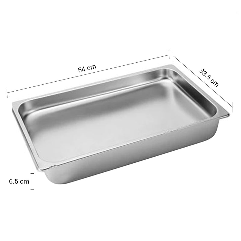 12X Gastronorm 1/1 Gn Pan Stainless Steel 53cmx32.5cmx10cm Full Size