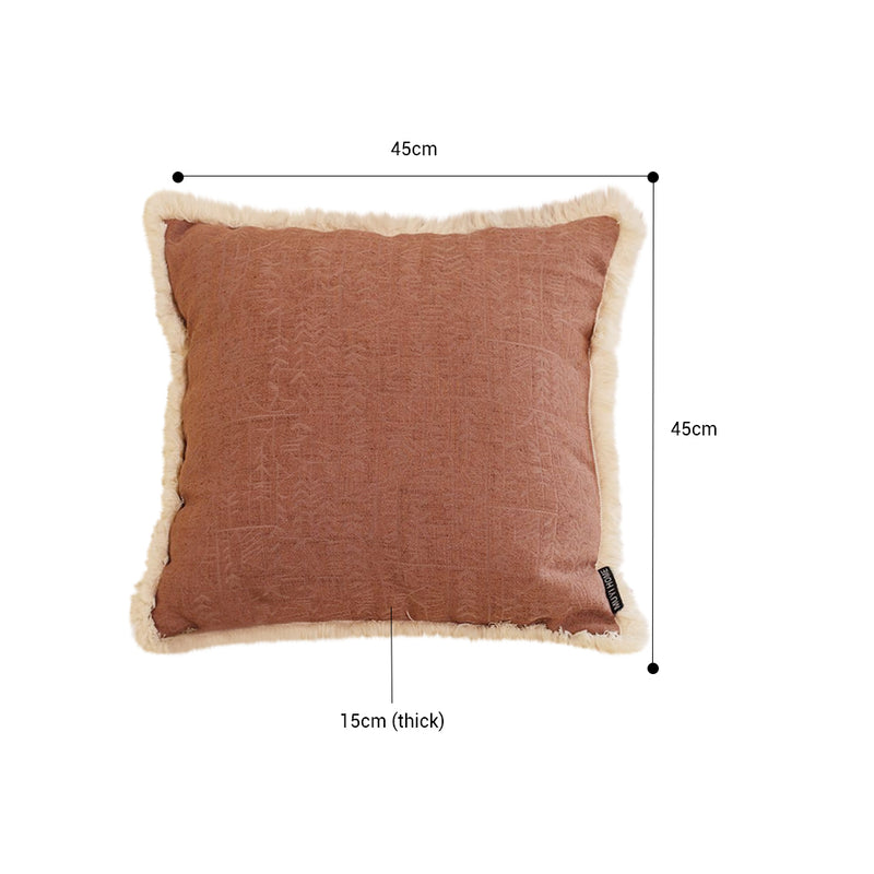 2X 45cm Square Velvet Throw Pillow Chocolate Plush 15cm Thick