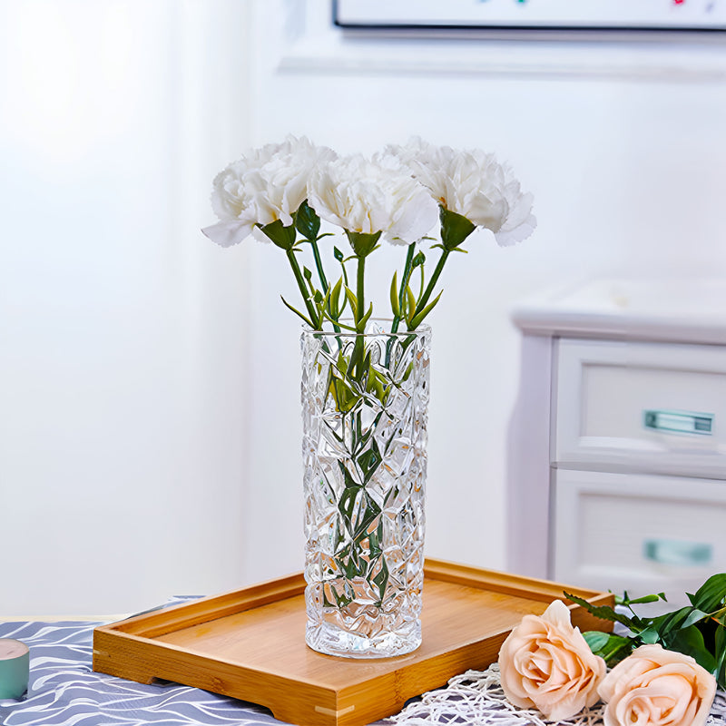 Glass Vase 14cmx30cm Heavy Duty Crystal Clear