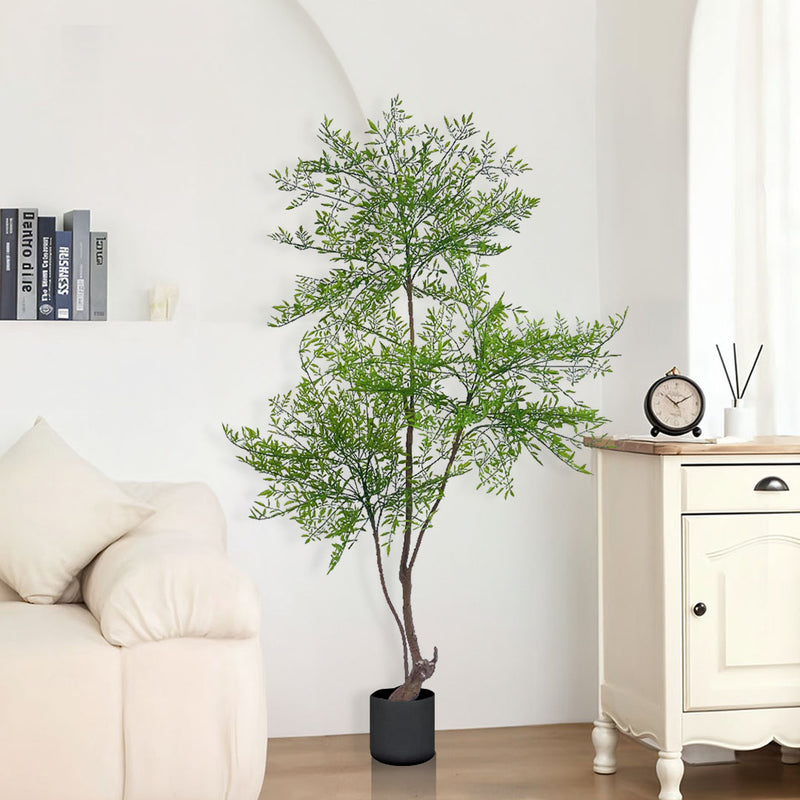 2X Artificial Nandina Heavenly Bamboo Tree 150cm Polyurethane Plastic Green